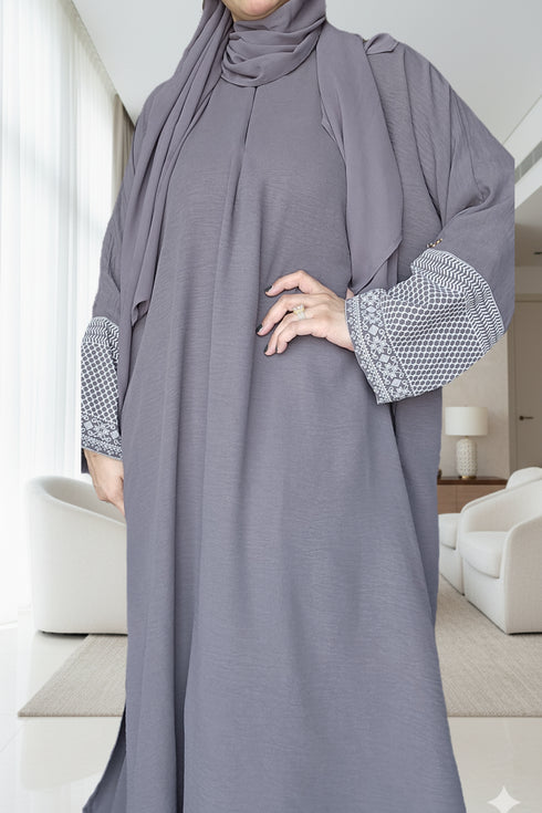 Gray Classic CEY Abaya