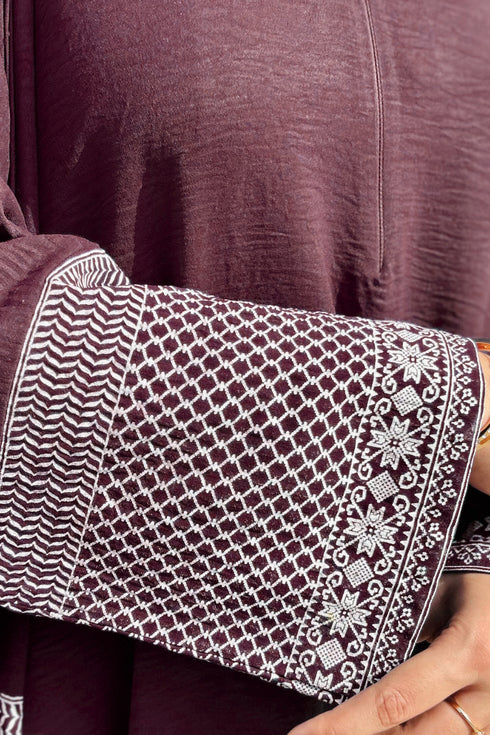 Burgundy Classic CEY Abaya