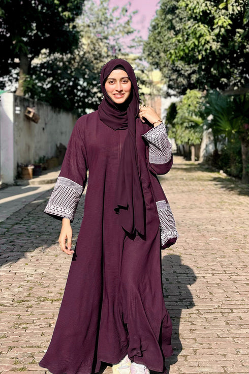 Burgundy Classic CEY Abaya