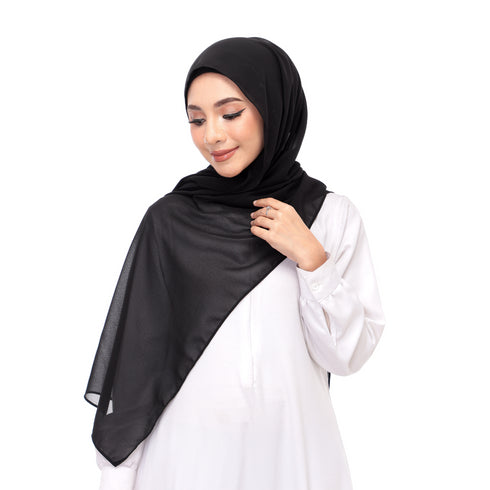 Black Magnet Hijab- DaalAin