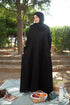 Black kaftan abaya-DaalAin