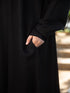 Black kaftan abaya-DaalAin