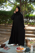 Black kaftan abaya-DaalAin