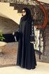 Crimson Black Festive Abaya - DaalAin