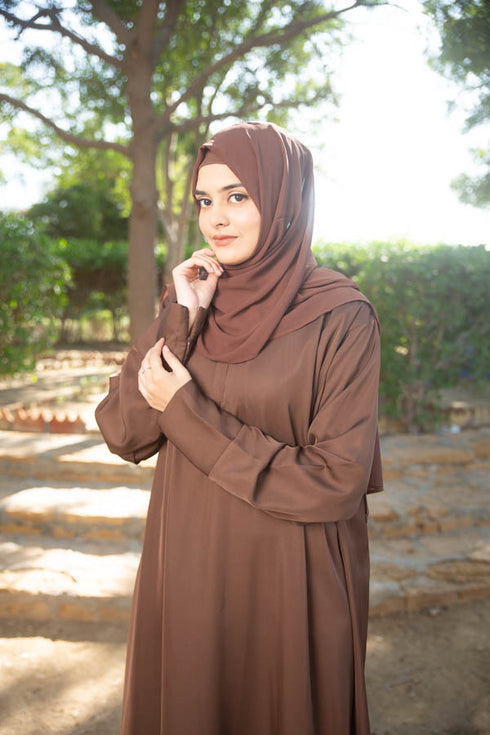 Brown kaftan abaya-DaalAin