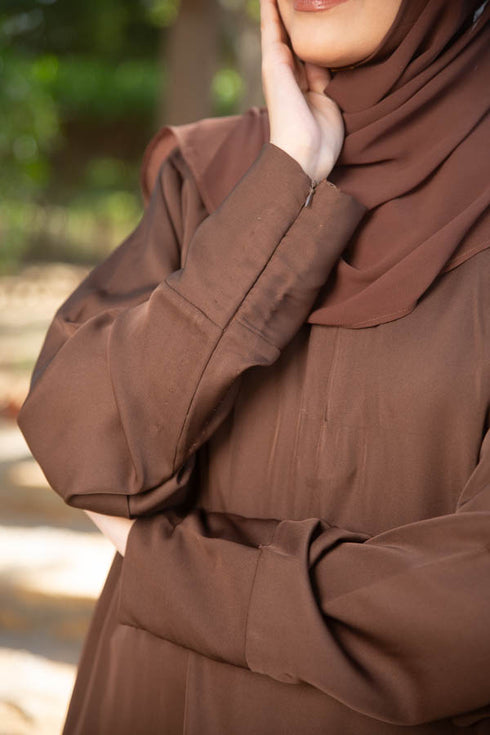 brown kaftan abaya