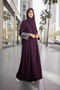 burgundy classic cey abaya