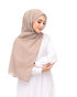 light brown chiffon magnet hijab