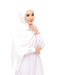 White Magnetic Hijab