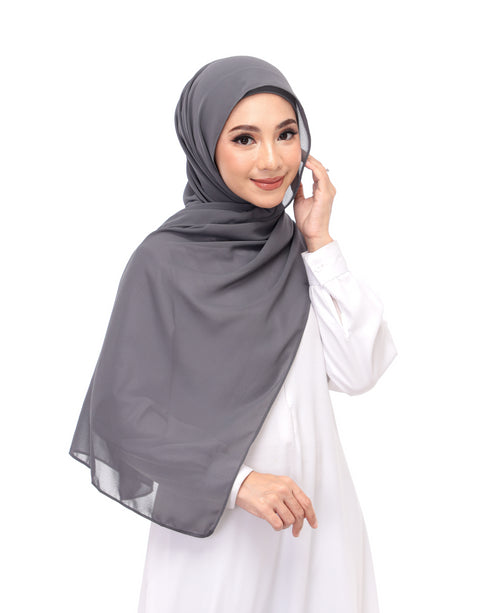 Dark Gray Magnetic Hijab