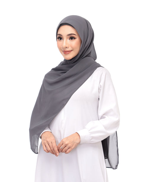 Dark Gray Magnetic Hijab