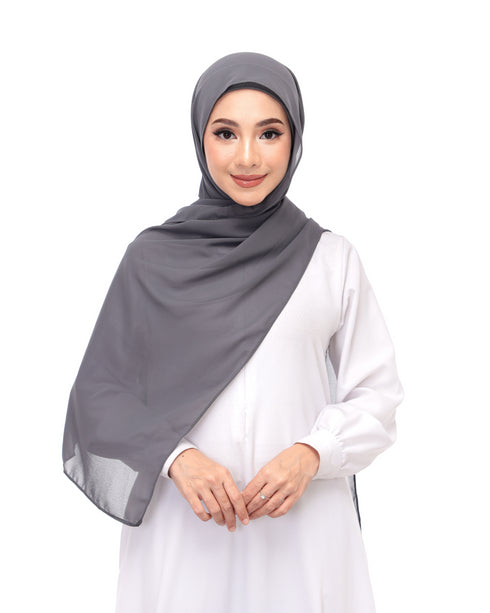 Dark Gray Magnetic Hijab