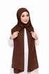 Dark Brown Magnetic Hijab