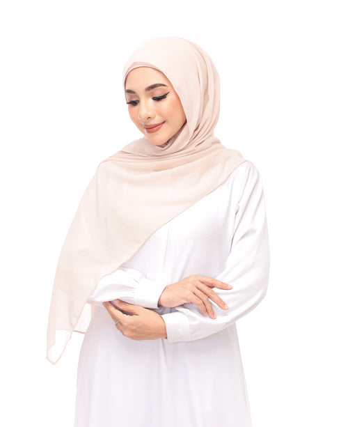 Dusty Rose Chiffon Magnetic Hijab