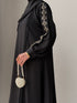 Haya Abaya in natural light ideal for Eid festive celebrations and formal events
