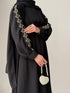 Complete Haya Abaya ensemble set including luxury black abaya and matching hijab