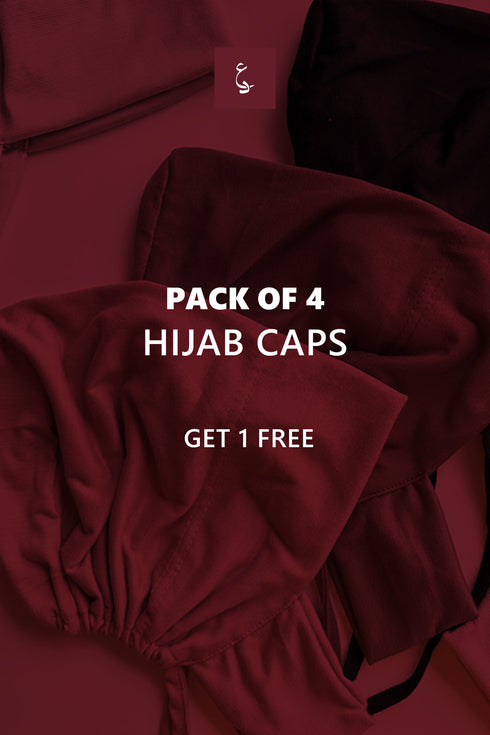Buy 4 Hijab Caps (Get 1 Free)