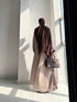 Cocoa Abaya – Chocolate Brown & Beige Embroidered 2-Piece Abaya