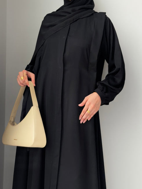 The Side-Tie Essential in Black