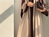 Cocoa Abaya – Chocolate Brown & Beige Embroidered 2-Piece Abaya