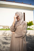 khaki classic cey abaya