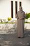 khaki classic cey abaya