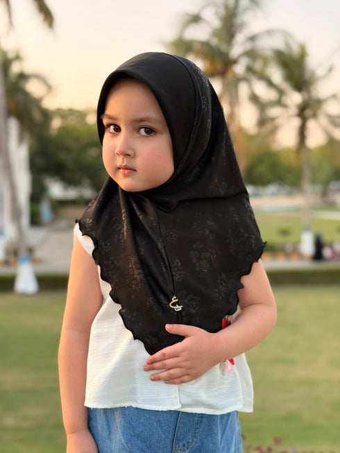 ready go kids hijab in black