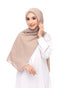 light brown chiffon magnet hijab