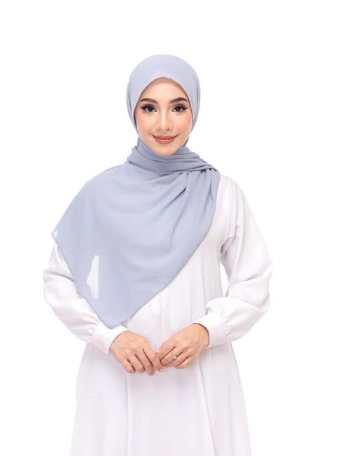 Light Gray Magnet Hijab by DaalAin