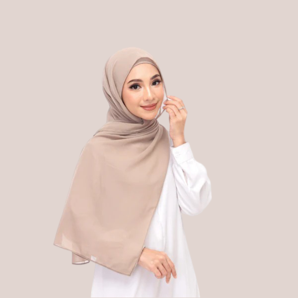 Light Brown Magnet Hijab - DaalAin