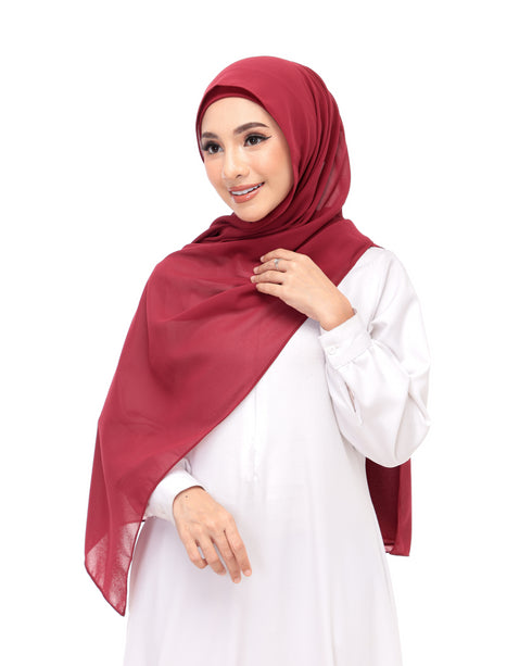 Maroon Magnetic Hijab