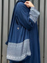 navy blue classic cey abaya