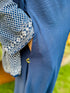 navy blue classic cey abaya