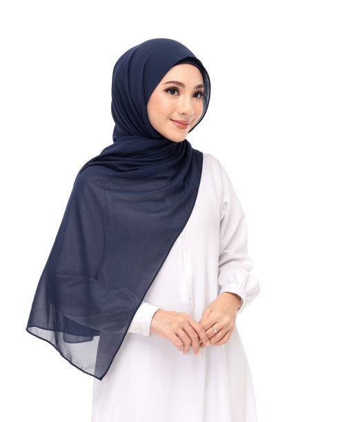 navy blue magnet hijab-DaalAin
