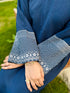 navy blue classic abaya