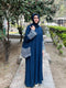 navy blue classic abaya