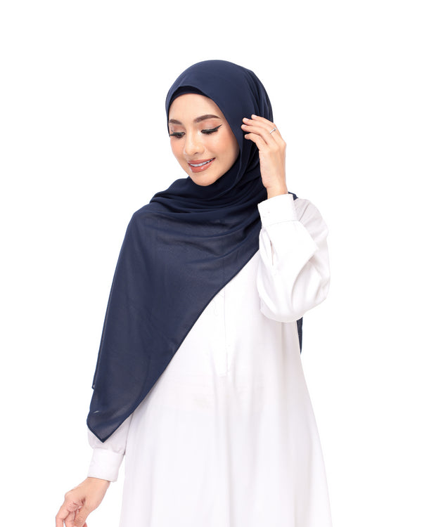 navy blue magnet hijab-DaalAin