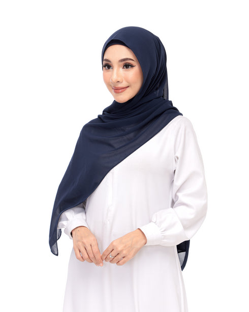 navy blue magnet hijab-DaalAin