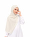 Off White Magnetic Hijab