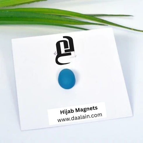 oval blue magnet