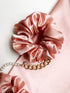 Peach Silk Scrunchie