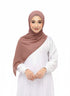 pinkish brown georgette magnetic chiffon hijab