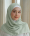 Powder Green Georgette Chiffon Hijab
