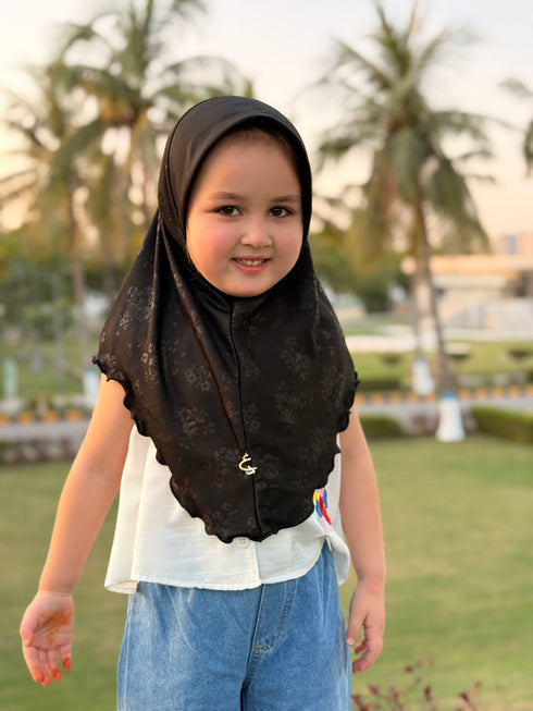 ready go kids hijab in black