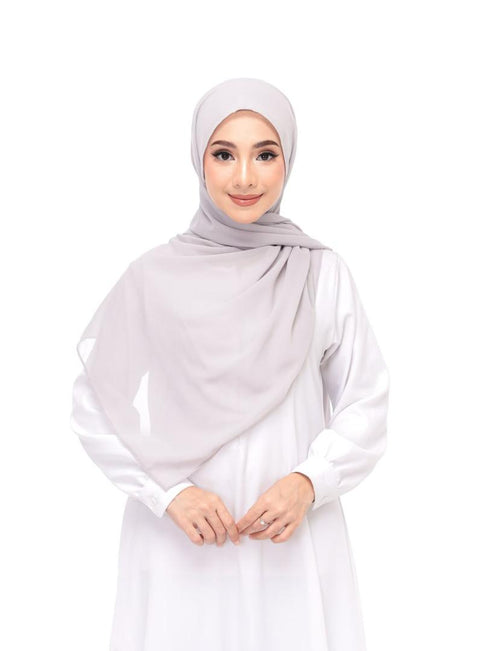 Silver Magnet Hijab by DaalAin