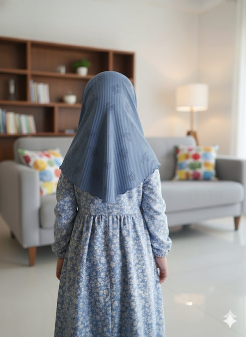 Slate Blue Ready-Go Kids' Hijab