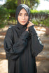 Slate Green kaftan abaya-DaalAin