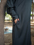 Slate Green kaftan abaya-DaalAin