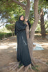 Slate Green kaftan abaya-DaalAin