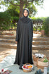 Slate Green kaftan abaya-DaalAin